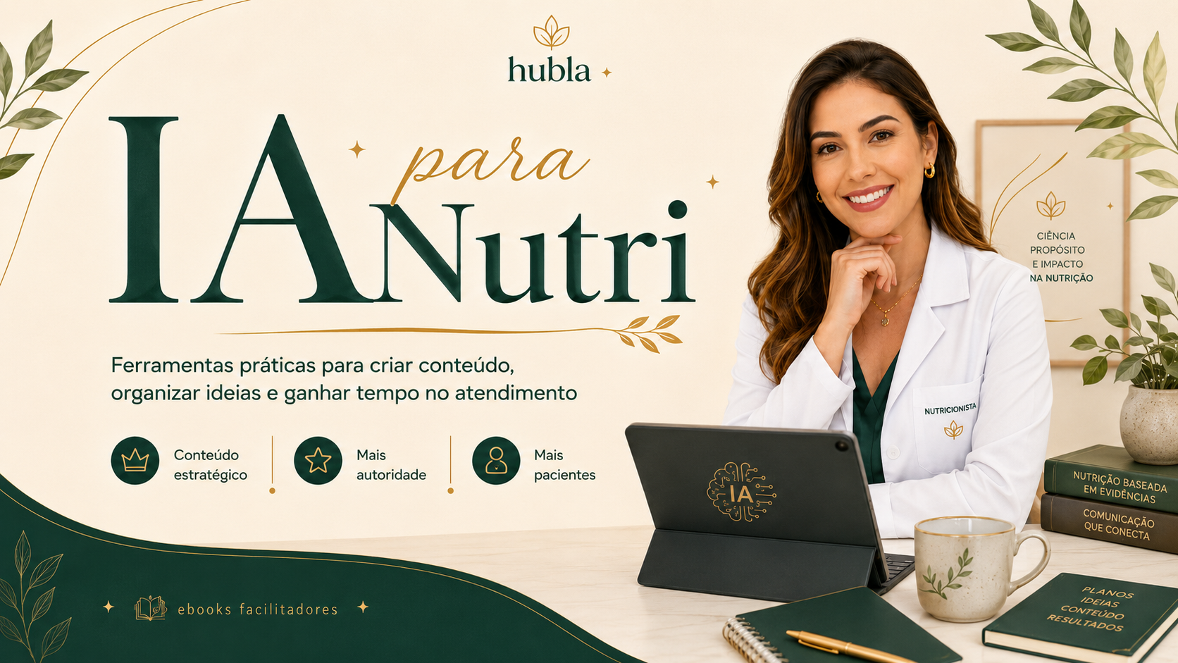 Capa do e-book IA para Nutri